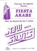 Flyer d'una festa rab a la discoteca New Silvi's de Gav Mar